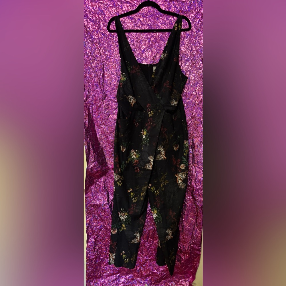 ASOS Black Dress with Vibrant Print
